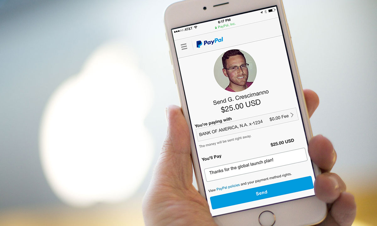 paypal apple iphone