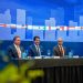El presidente de la JAC, Héctor Porcella, el ministro de Turismo, David Collado y el secretario de la CLAC, Jaime Binder.