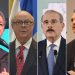 Los presidentes Leonel Fernández, Hipólito Mejía, Danilo Medina y Luis Abinader.