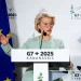 Von der Leyen también calificó de "buena" la cumbre a pesar de las diferencias con Trump y de que el presidente estadounidense decidiese de forma precipitada abandonar la reunión en la noche del lunes ante la creciente escalada del conflicto entre Israel e Irán.