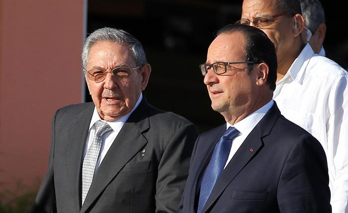 Las declaraciones de Castro a la prensa tuvieron lugar en el aeropuerto internacional “José Martí” de La Habana, donde despidió personalmente al presidente francés, François Hollande. | EFE