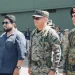 Humire hizo el recorrido acompañado del ministro de Defensa de la República Dominicana, Carlos A. Fernández Onofre.
