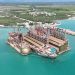 Las tres plantas flotantes de Karpowership en Azua cuentan con una capacidad instalada de 419 megavatios.