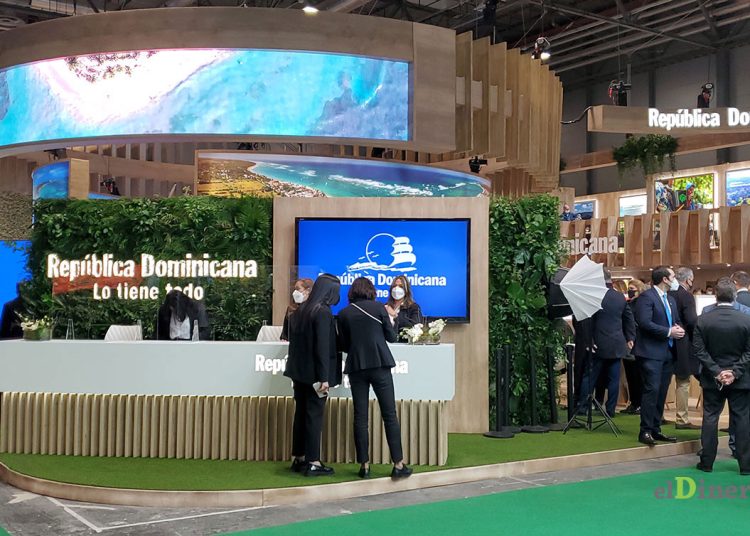 El stand de República Dominicana en la Feria Internacional de Turismo (Fitur 2022) de Madrid.
