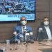El ministro de Obras Públicas, Deligne Ascensión, durante la rueda de prensa en la que dio a conocer la inversión que se hará en el arreglo de calles y avenidas. | Fuente externa.