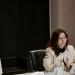 La ministra de Economía argentina, Silvina Batakis, durante su exposición telemática en la Cumbre del G20. | Clarín.