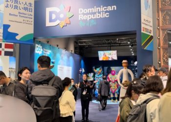 El pabellón dominicano se destaca como una de las exposiciones más concurrida dentro del edificio Commons-B.