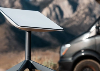 Antena de Starlink. - Fuente externa.