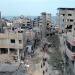 Los ataques aéreos continuaron hoy en distintas partes de la Franja, donde se espera la entrada de ayuda humanitaria por el paso de Rafah. - Fuente externa.