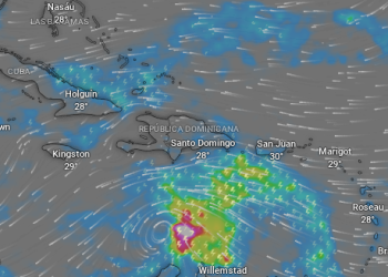 El Indomet anuncia lluvias y tormentas eléctricas para este martes en varias provincias de República Dominicana.