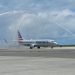 Avión que trajo la pasajera 10 millones al país. - Fuente externa.