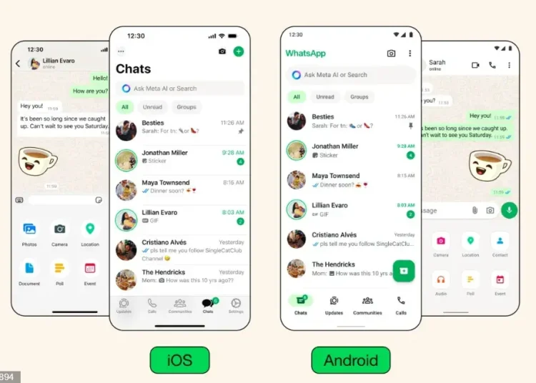 También se han actualizado los iconos, que muestran líneas redondeadas, y el tema de fondo predeterminado de los chats.