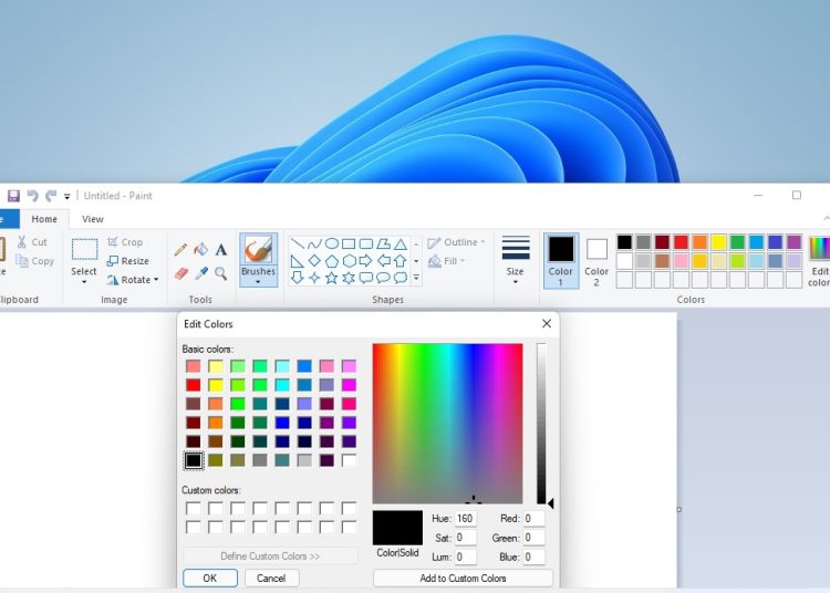 Interface de Paint.- Fuente externa.