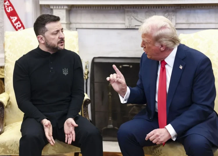 Era la primera vez que Zelenski llegaba a Washington desde que el líder republicano volvió al poder el 20 de enero.